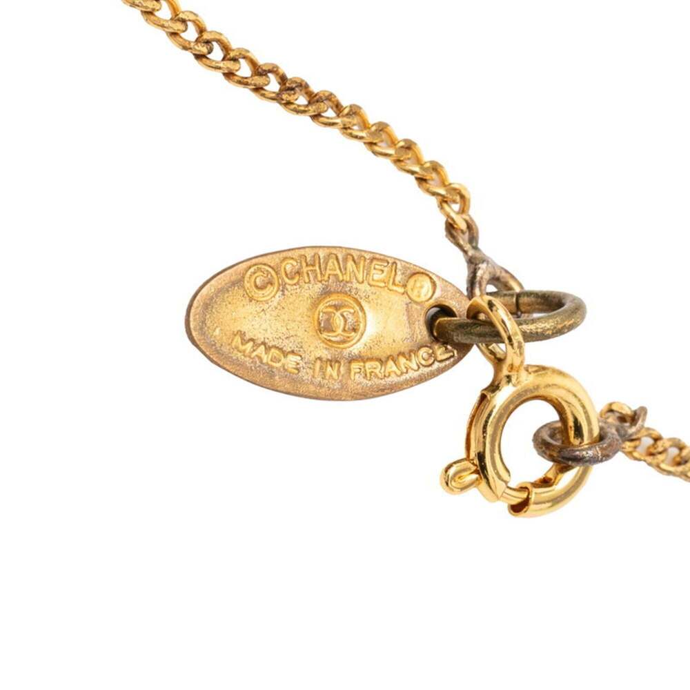 CHANEL Authentic Gold Logo Necklace - Picture 4 of 5